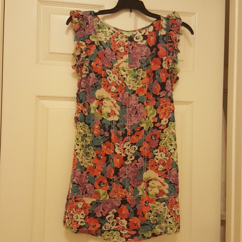 Floral top by Anthropologie